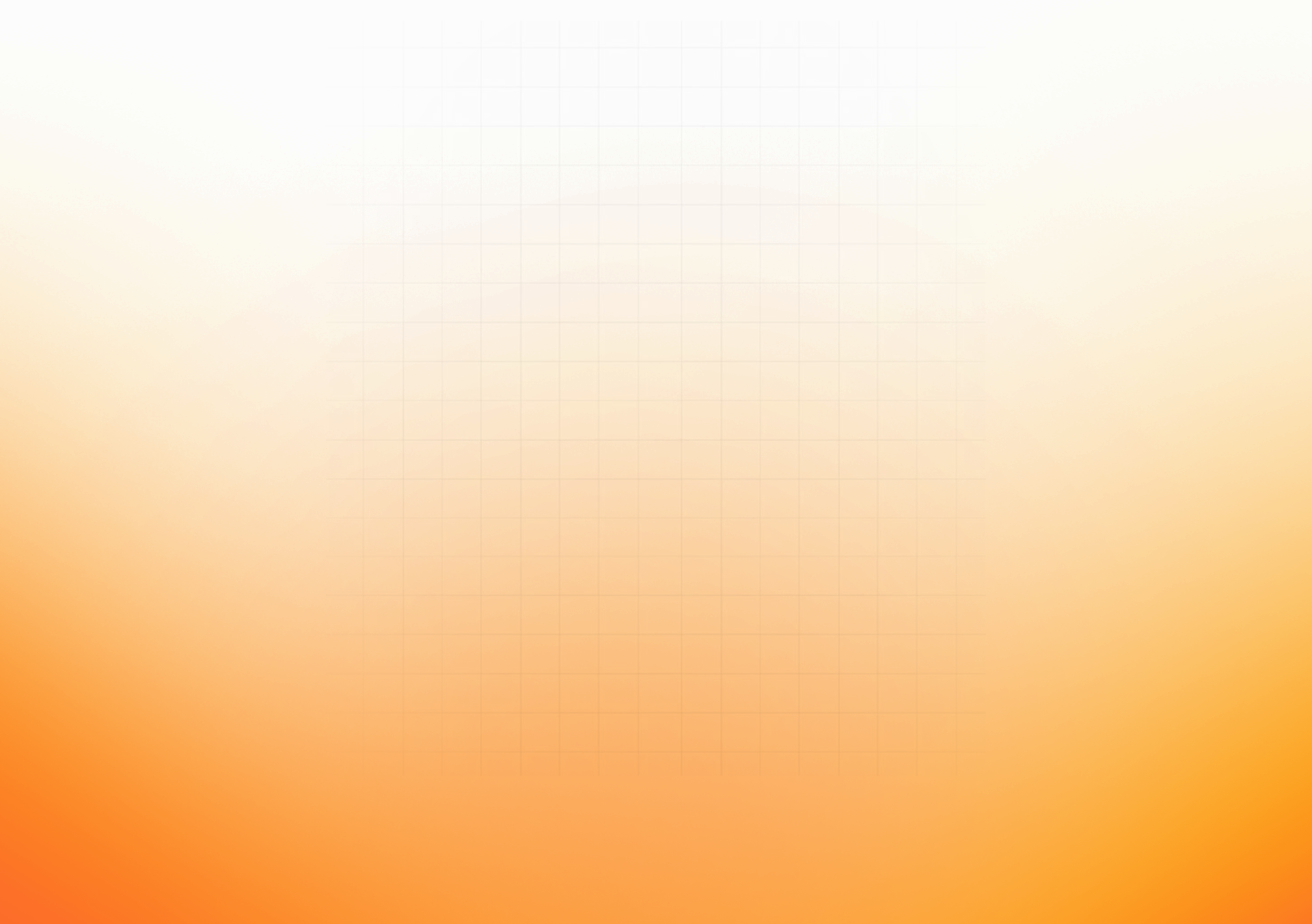 Orange gradient grid background for the AI Buildathon